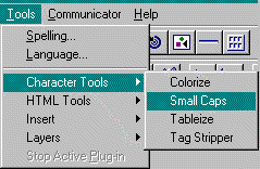 Composer Tools Menu